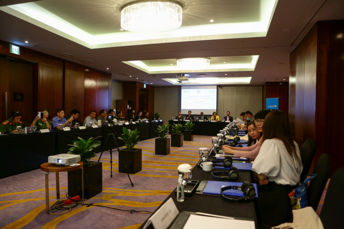 Quang cảnh hội thảo khởi động khung hợp tác "Tăng cường tư pháp cho người chưa thành niên".