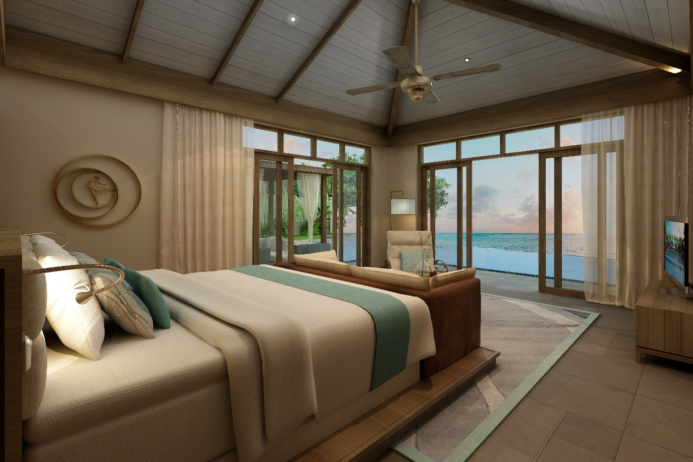 Fusion Resort & Villas Đ&agrave; Nẵng sở hữu b&atilde;i biển ri&ecirc;ng, tao ra trải nghiệm tự nhi&ecirc;n gần gũi, sống động.