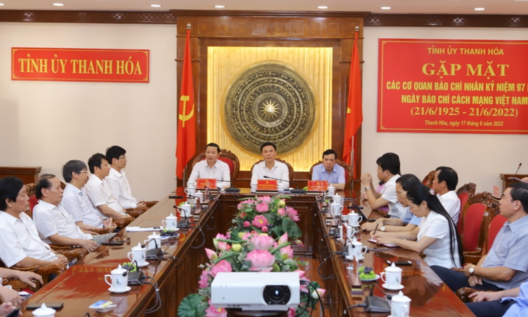 Lãnh đạo tỉnh Thanh Hóa gặp mặt các cơ quan thông tấn báo chí