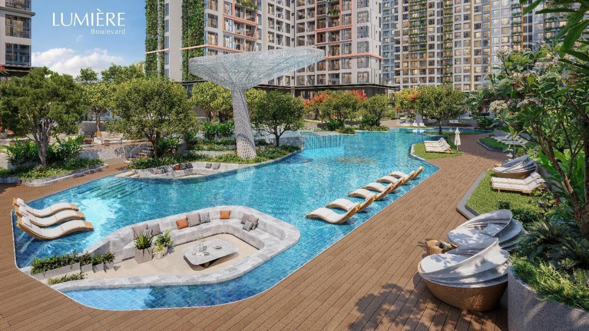 Hệ thống tiện ích giúp nâng cao sức khỏe và tinh thần cho cư dân tại Lumière Boulevard.
