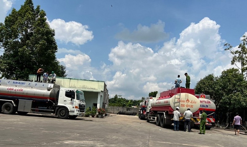 Cơ sở sản xuất xăng giả tại Bà Rịa Vũng Tàu bị phát hiện, bắt giữ 