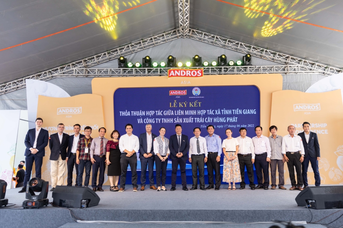 Chương tr&igrave;nh Kết nối X&uacute;c Tiến Hợp t&aacute;c c&oacute; sự quan t&acirc;m của ch&iacute;nh quyền tỉnh Tiền Giang, L&atilde;nh sự Qu&aacute;n Ph&aacute;p, Tập đo&agrave;n ANDROS tại Ph&aacute;p.