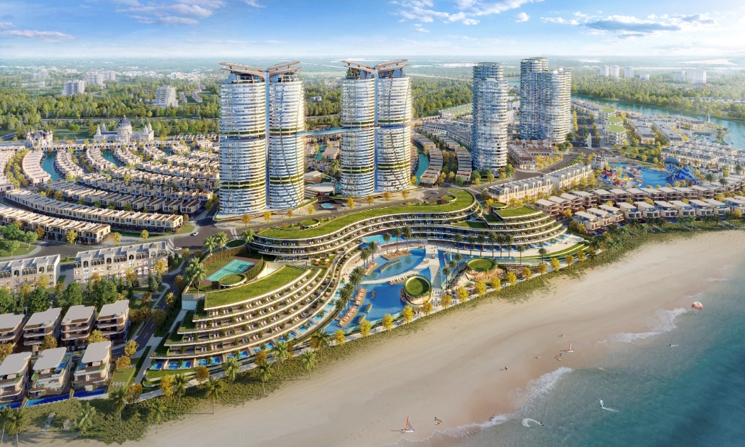 Đô thị biển có ưu thế sở hữu lâu dài của bất động sản nhà ở nhưng kết hợp được khả năng kinh doanh của bất động sản du lịch.