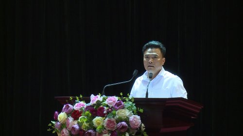 &Ocirc;ng Trịnh Huy Triều, Chủ tịch UBND TP Thanh H&oacute;a (Ảnh:&nbsp;Trung t&acirc;m VHTTTT&DL TP Thanh H&oacute;a)