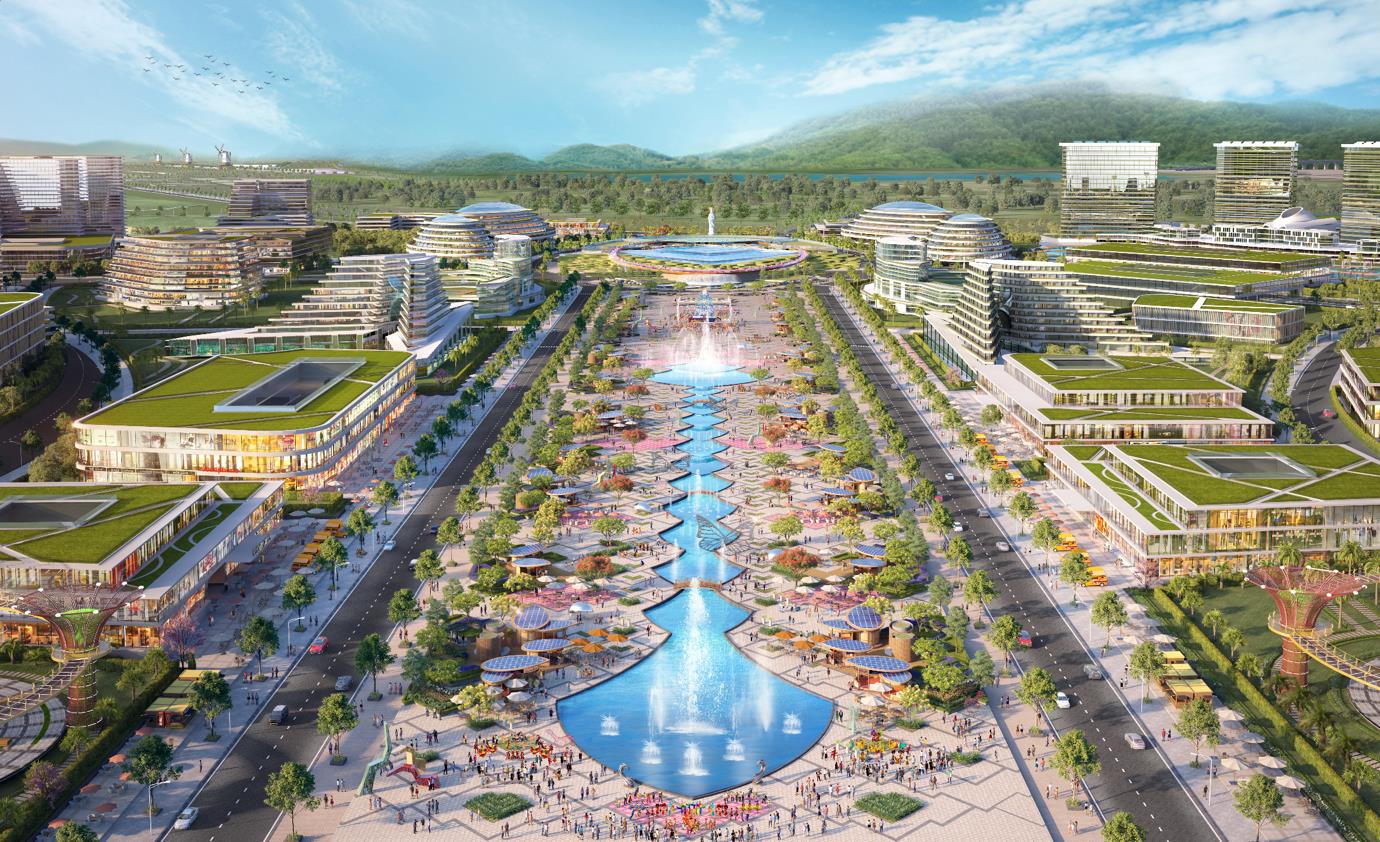 Quảng trường trung tâm - điểm đến hội tụ các hoạt động văn hoá, triển lãm nghệ thuật quốc tế.