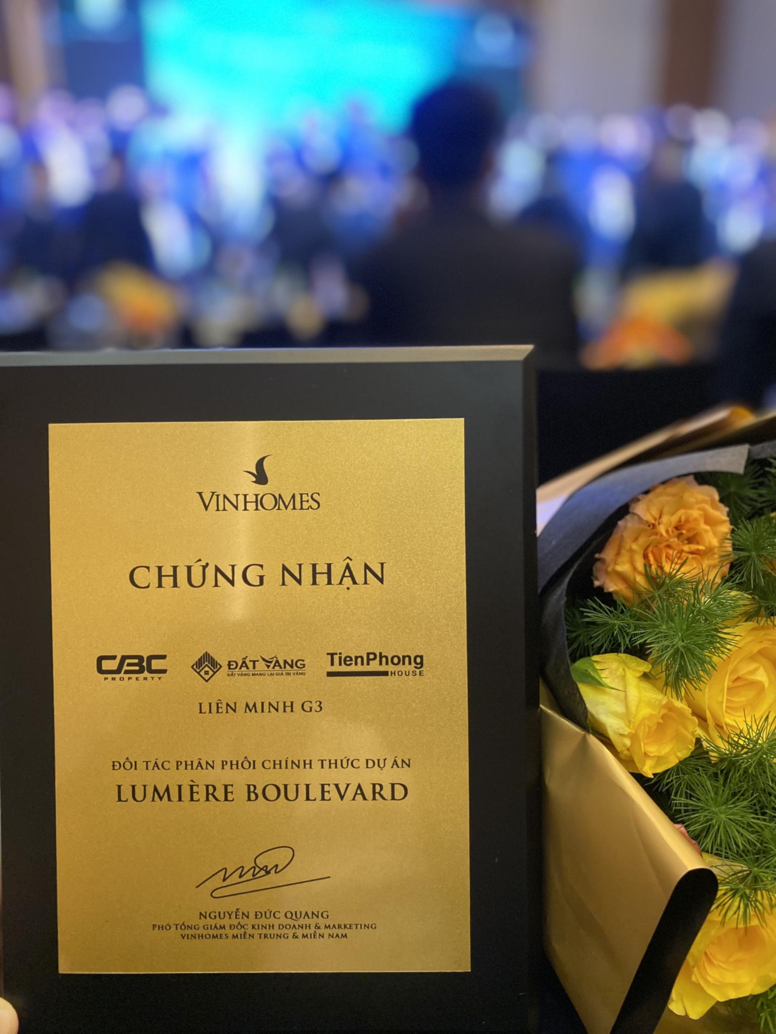Liên Minh Tiên Phong - Đất Vàng - CBC Property chính thức trở thành đối tác phân phối liên minh G3 dự án - Lumière Boulevard.