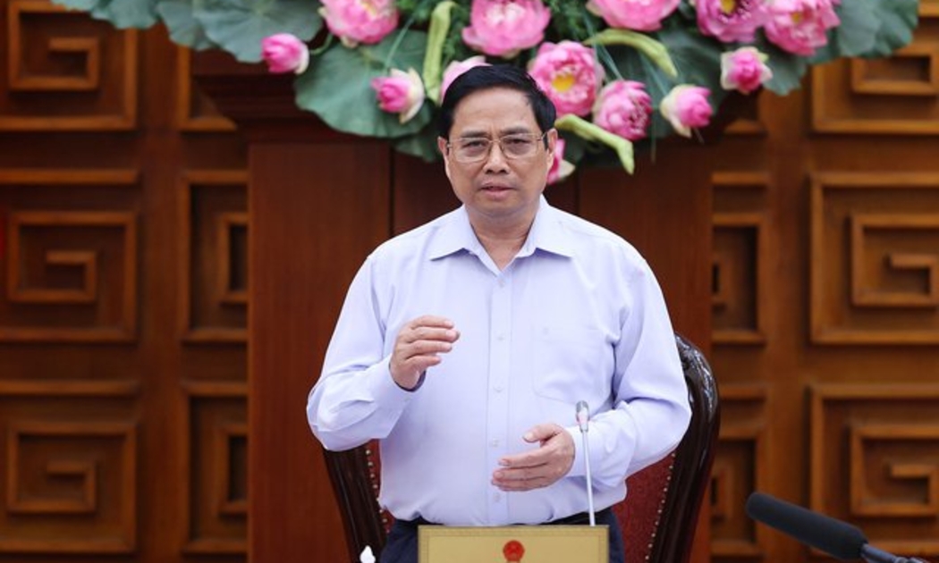 Thủ tướng Phạm Minh Chính phát biểu tại cuộc họp - Ảnh: VGP
