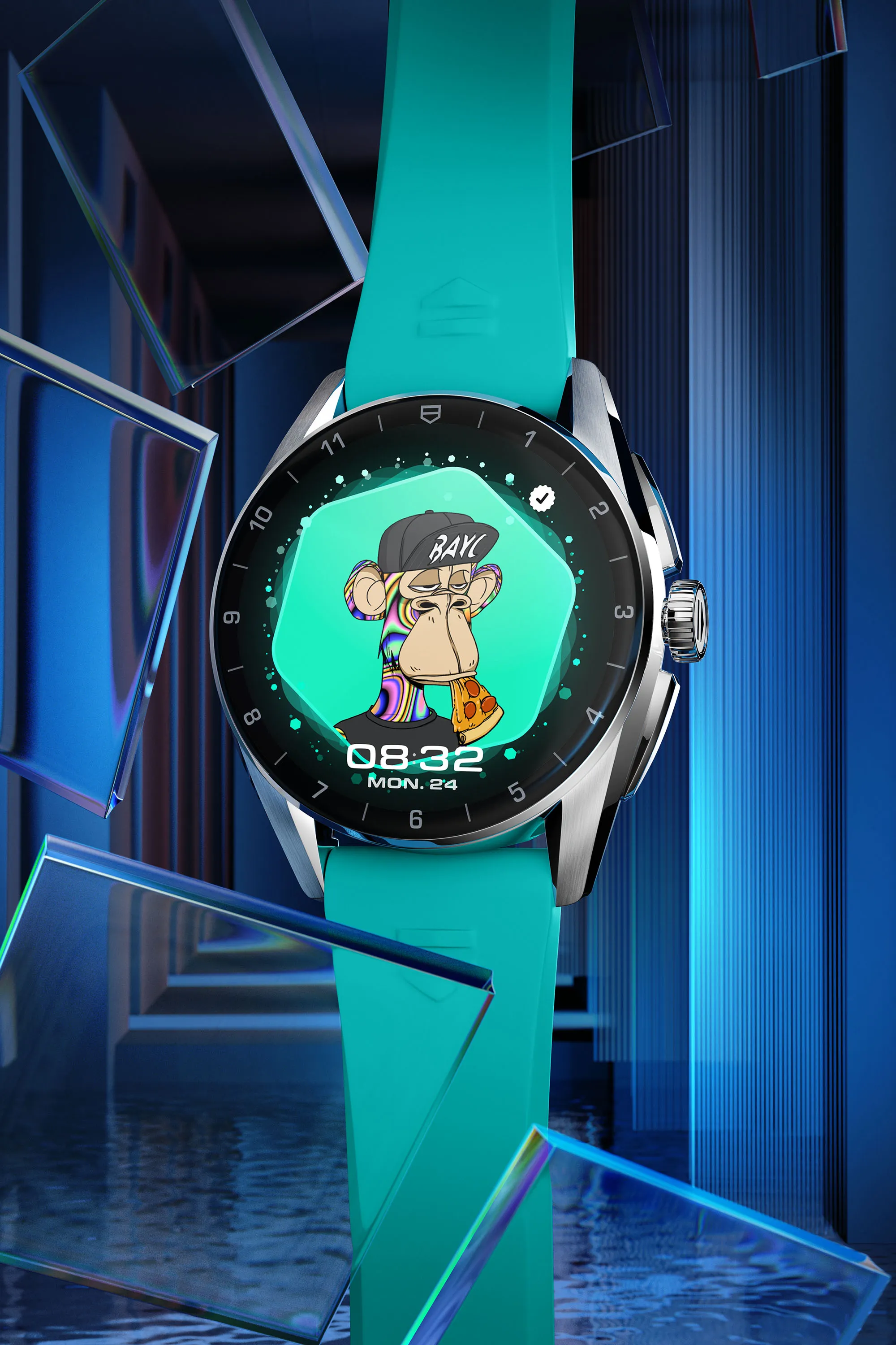 Tag Heuer bổ sung kết nối với ví điện tử cho phép người dùng hiển thị NFT của họ trên mặt đồng hồ thông minh.