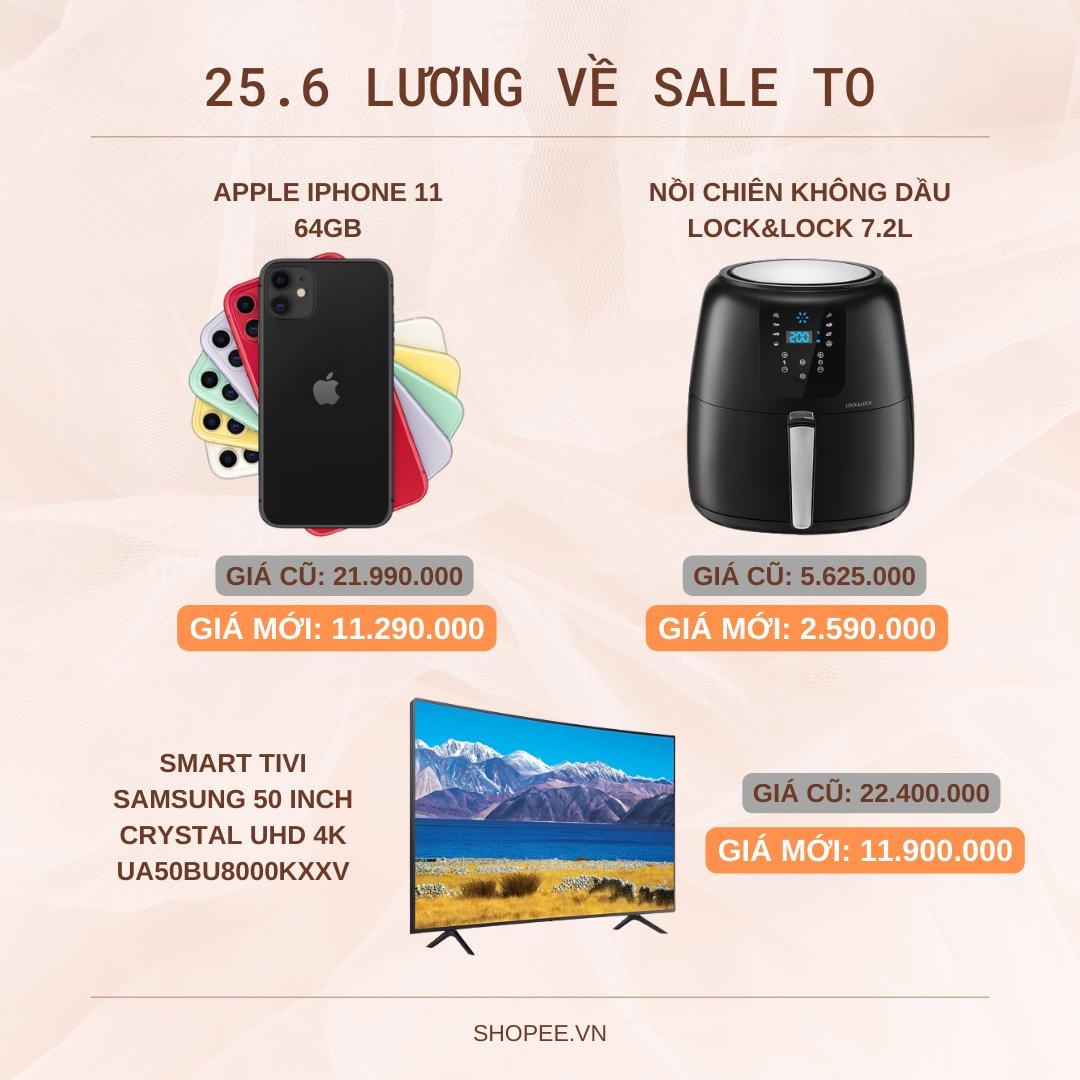 C&aacute;c fan trung th&agrave;nh của nh&agrave; T&aacute;o cũng được vui l&acirc;y khi ưu đ&atilde;i d&agrave;nh cho c&aacute;c mặt h&agrave;ng Apple cũng kh&ocirc;ng hề k&eacute;m cạnh, đặc biệt l&agrave; sản phẩm điện thoại iPhone 11 giảm mạnh hơn 10 triệu đồng so với gi&aacute; gốc.