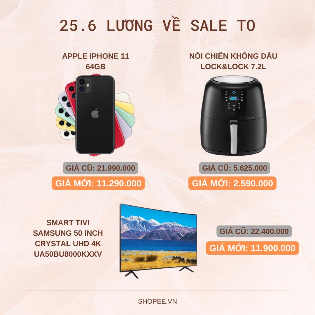 Các fan trung thành của nhà Táo cũng được vui lây khi ưu đãi dành cho các mặt hàng Apple cũng không hề kém cạnh, đặc biệt là sản phẩm điện thoại iPhone 11 giảm mạnh hơn 10 triệu đồng so với giá gốc.
