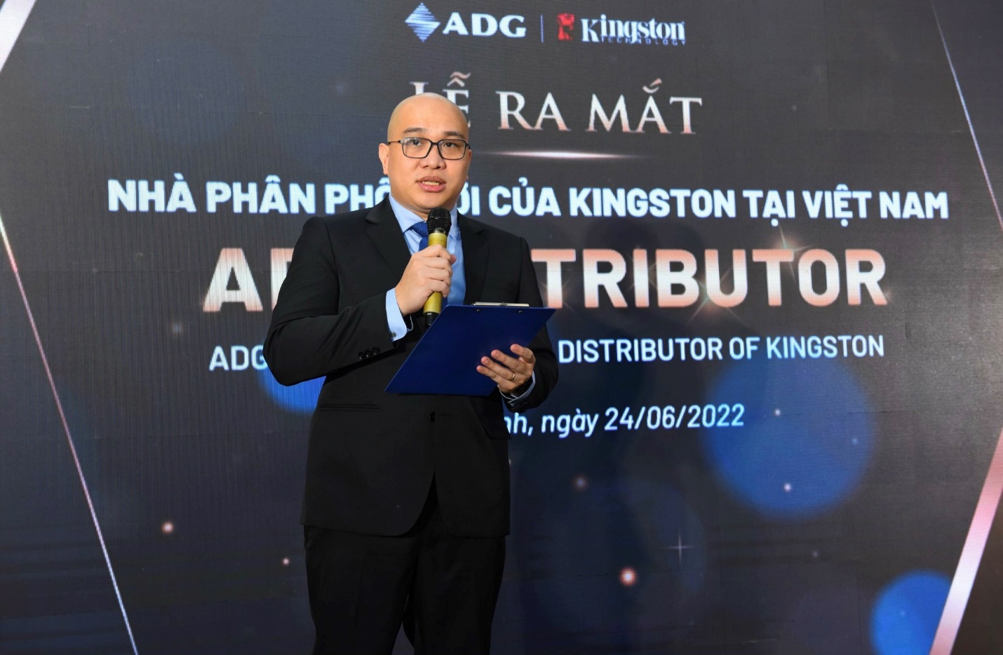 &Ocirc;ng Peter Villarosa - Gi&aacute;m đốc Kinh doanh Kingston khu vực Đ&ocirc;ng Nam &Aacute; ph&aacute;t biểu tại sự kiện.
