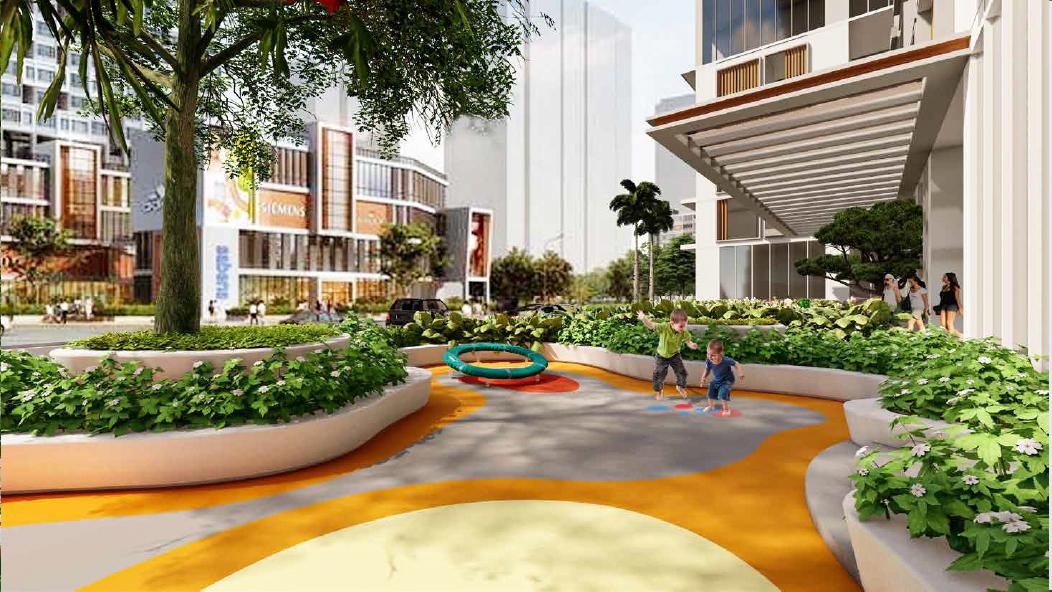 The Peak Garden sở hữu hệ sinh thái hơn 11.000m2, giúp cư dân tận hưởng không gian xanh mát ngay giữa trung tâm quận 7.