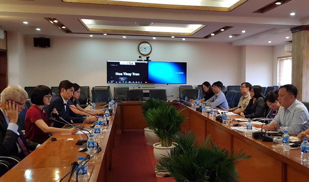 The working session between the State Securities Commission and international partners.