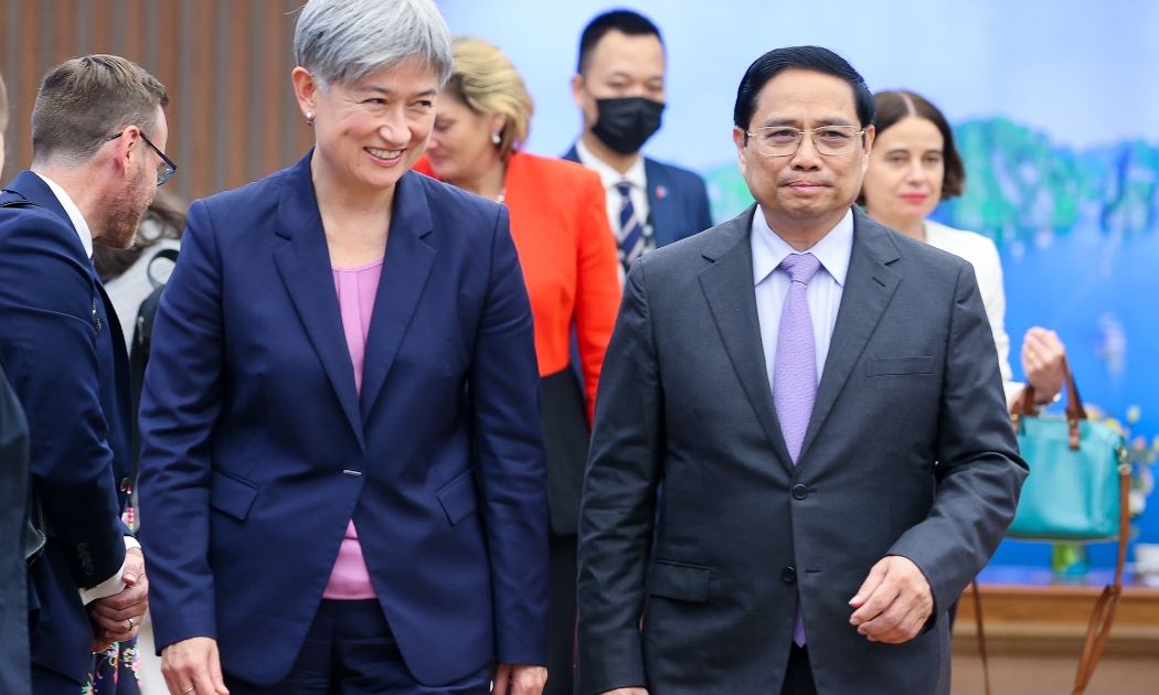 Thủ tướng Phạm Minh Chính hoan nghênh chuyến thăm Việt Nam đầu tiên của Bà Penny Wong trên cương vị Bộ trưởng Ngoại giao Australia - Ảnh VGP