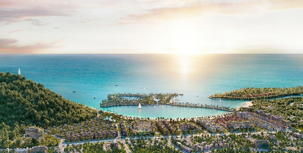 Khu phức hợp Selavia hình thành đảo nhân tạo hình ảnh hoa sen độc đáo, lần đầu tiên xuất hiện tại Việt Nam.