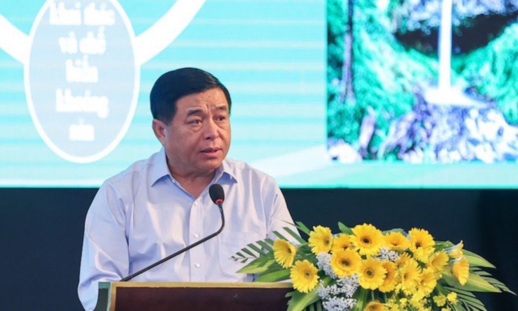 Bộ trưởng Nguyễn Chí Dũng phát biểu tại hội nghị.