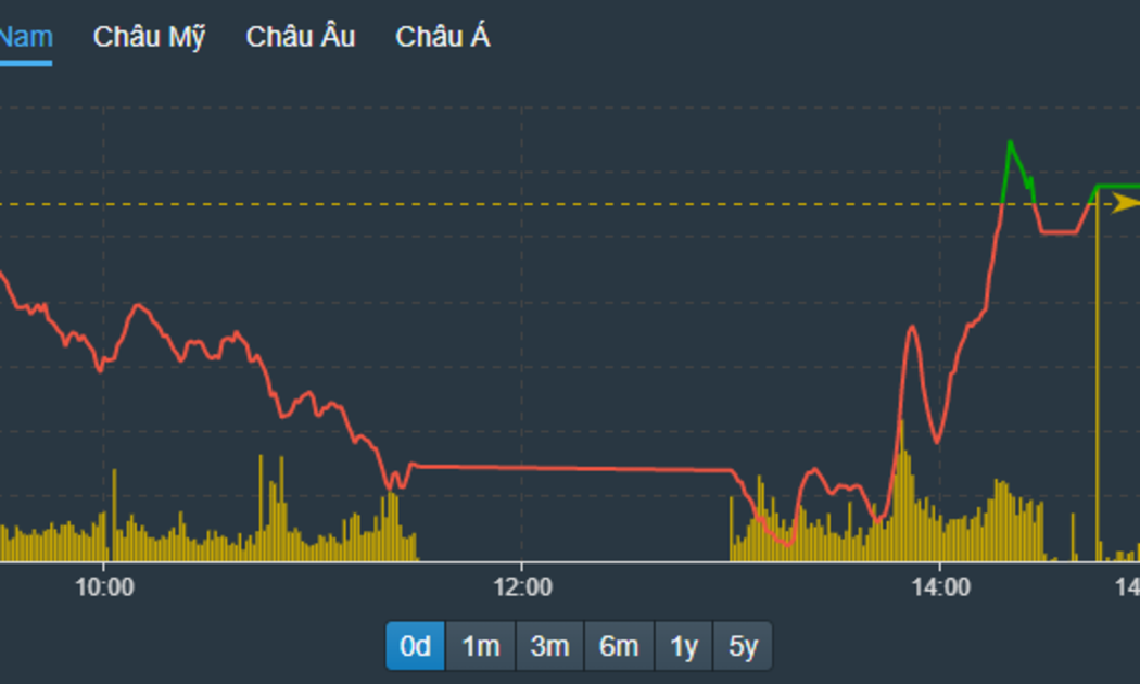 VN-Index đảo chiều thành công.
