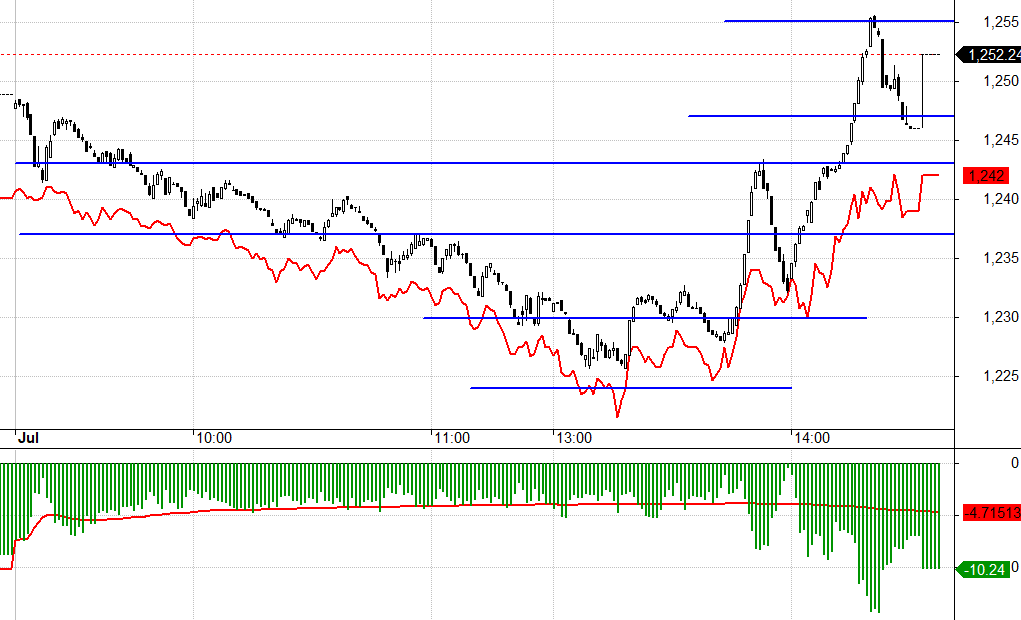 F1 được d&ograve; đ&aacute;y trong nhịp lao dốc mạnh của VN30.