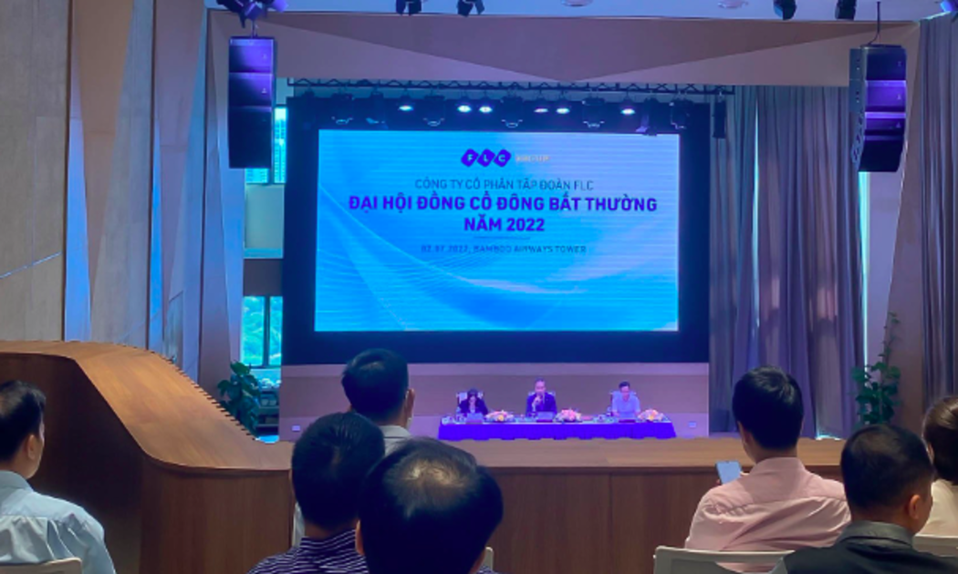 Quang cảnh buổi họp Đại hội đồng cổ đông bất thường của FLC