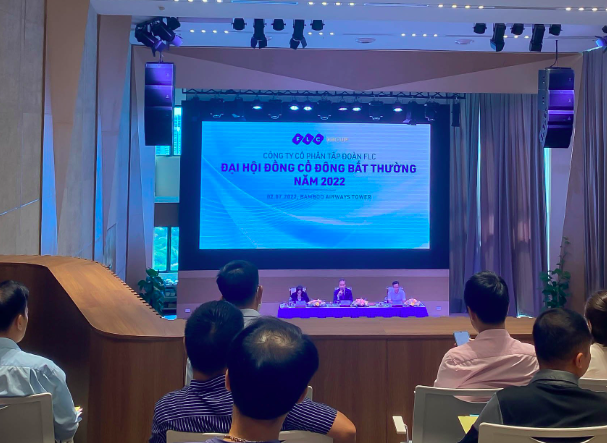 Quang cảnh buổi họp Đại hội đồng cổ đông bất thường của FLC