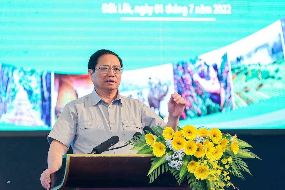 Thủ tướng Phạm Minh Chính phát biểu tại hội nghị - Ảnh: VGP