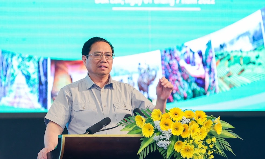 Thủ tướng Phạm Minh Chính phát biểu tại hội nghị - Ảnh: VGP