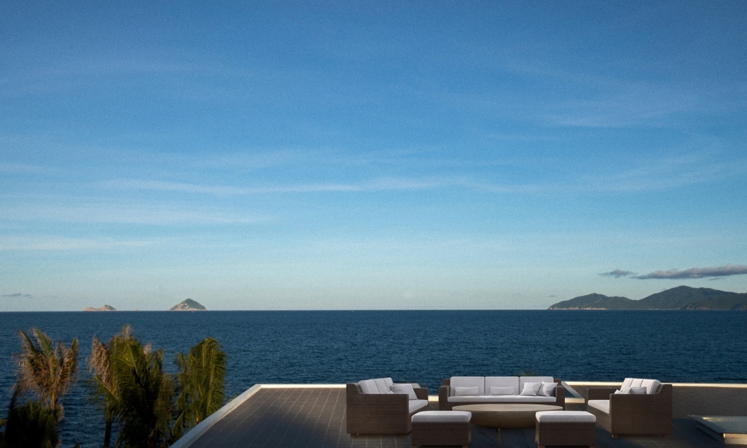 Ocean Sky Lounge - nét kiến trúc riêng biệt của Signature, mở ra tầm nhìn xanh không giới hạn.