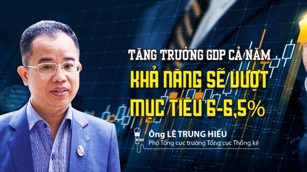 Tăng trưởng GDP cả năm: Khả năng sẽ vượt mục tiêu 6-6,5% 