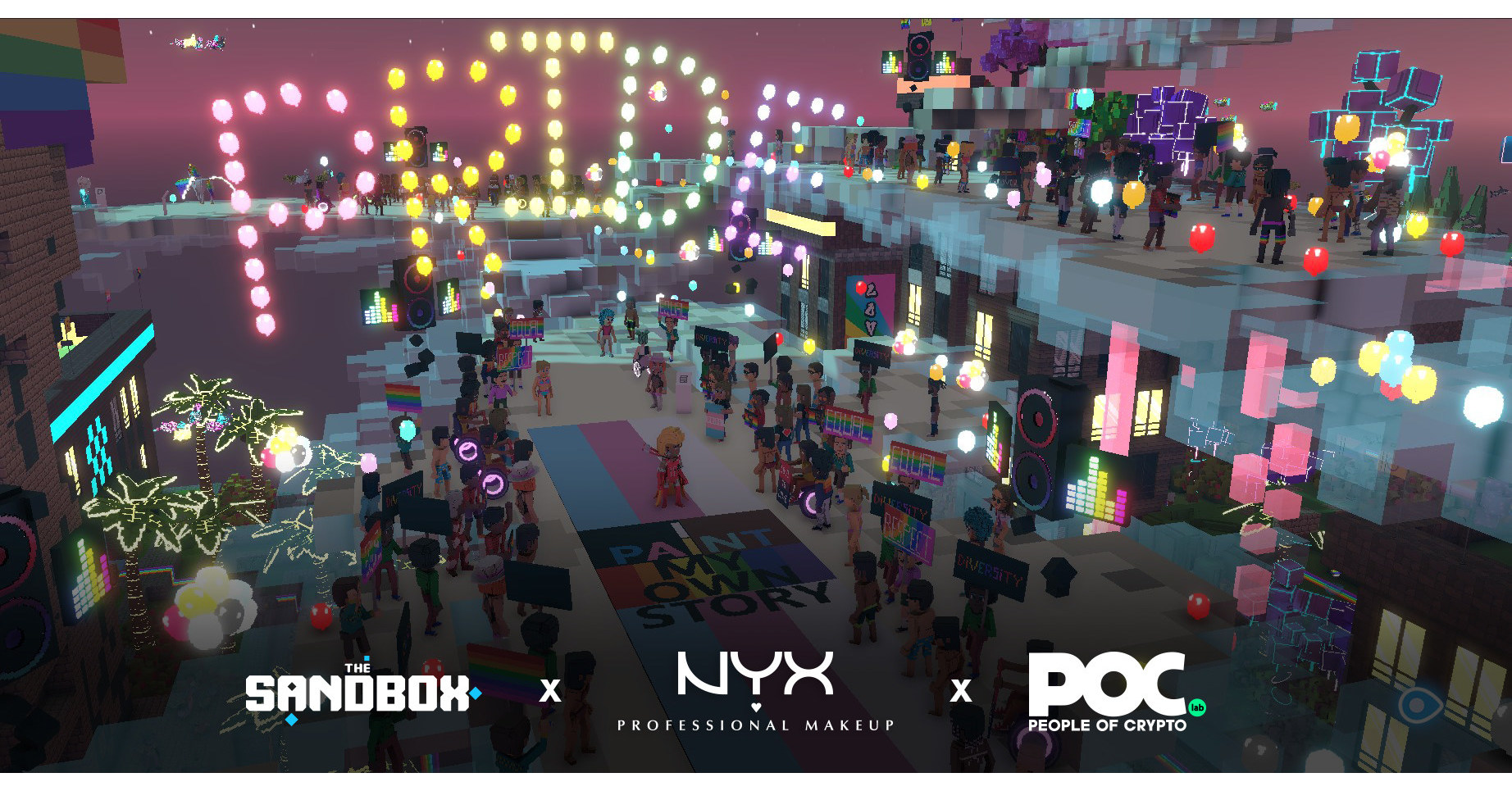 NYX gần đ&acirc;y đ&atilde; hợp t&aacute;c với Sandbox để tạo ra 8.000 h&igrave;nh đại diện Pride được &ldquo;trang điểm&rdquo;.