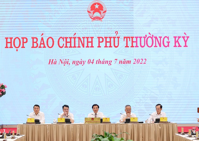 Toàn cảnh họp báo - Ảnh: VGP