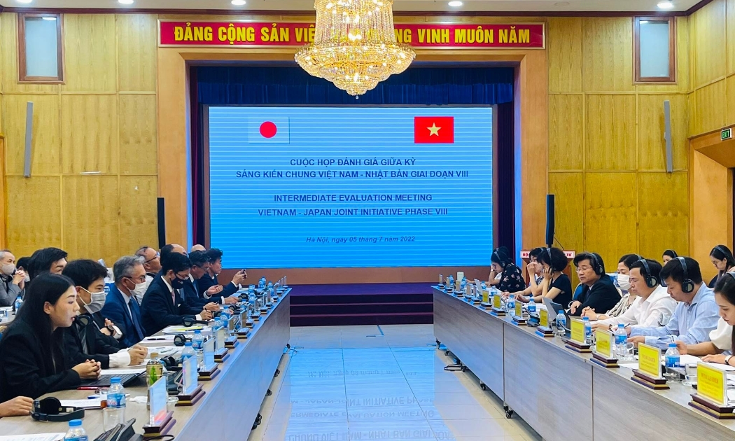 Toàn cảnh cuộc họp giữa Bộ Kế hoạch và Đầu tư và Đại sứ quán Nhật Bản tại Việt Nam.