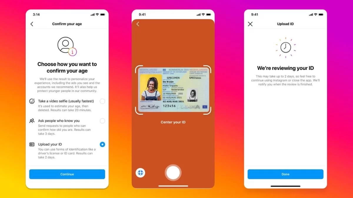 Phương pháp xác minh tuổi của Instagram