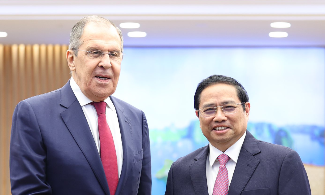 Thủ tướng Chính phủ Phạm Minh Chính tiếp Bộ trưởng Ngoại giao Liên bang Nga Sergey Lavrov - Ảnh: VGP