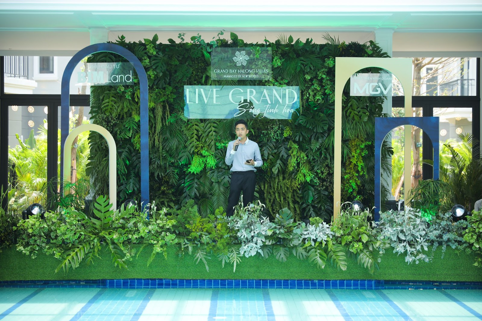 Ông Đinh Công Tài - Đại diện chủ đầu tư BIM Land chia sẻ tại sự kiện.