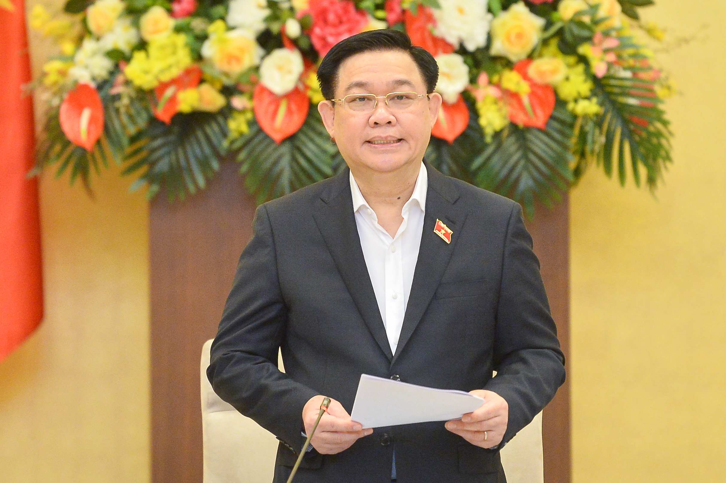 Ủy viên Bộ Chính trị, Chủ tịch Quốc hội Vương Đình Huệ - Ảnh: Quochoi.vn