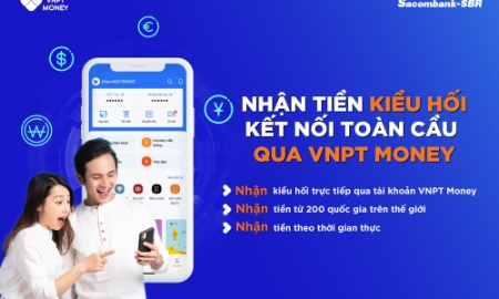 Tiền từ nước ngoài chuyển được chuyển cho người nhận ngay lập tức qua ứng dụng VNPT Money.