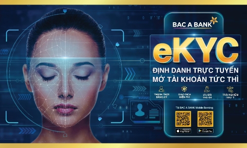 BAC A BANK chính thức ra mắt giải pháp định danh điện tử - EKYC trên Mobile Banking
