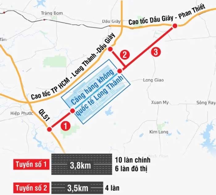 Tuyến giao thông số 1 và số 2 sẽ được ưu tiên xây dựng trước.