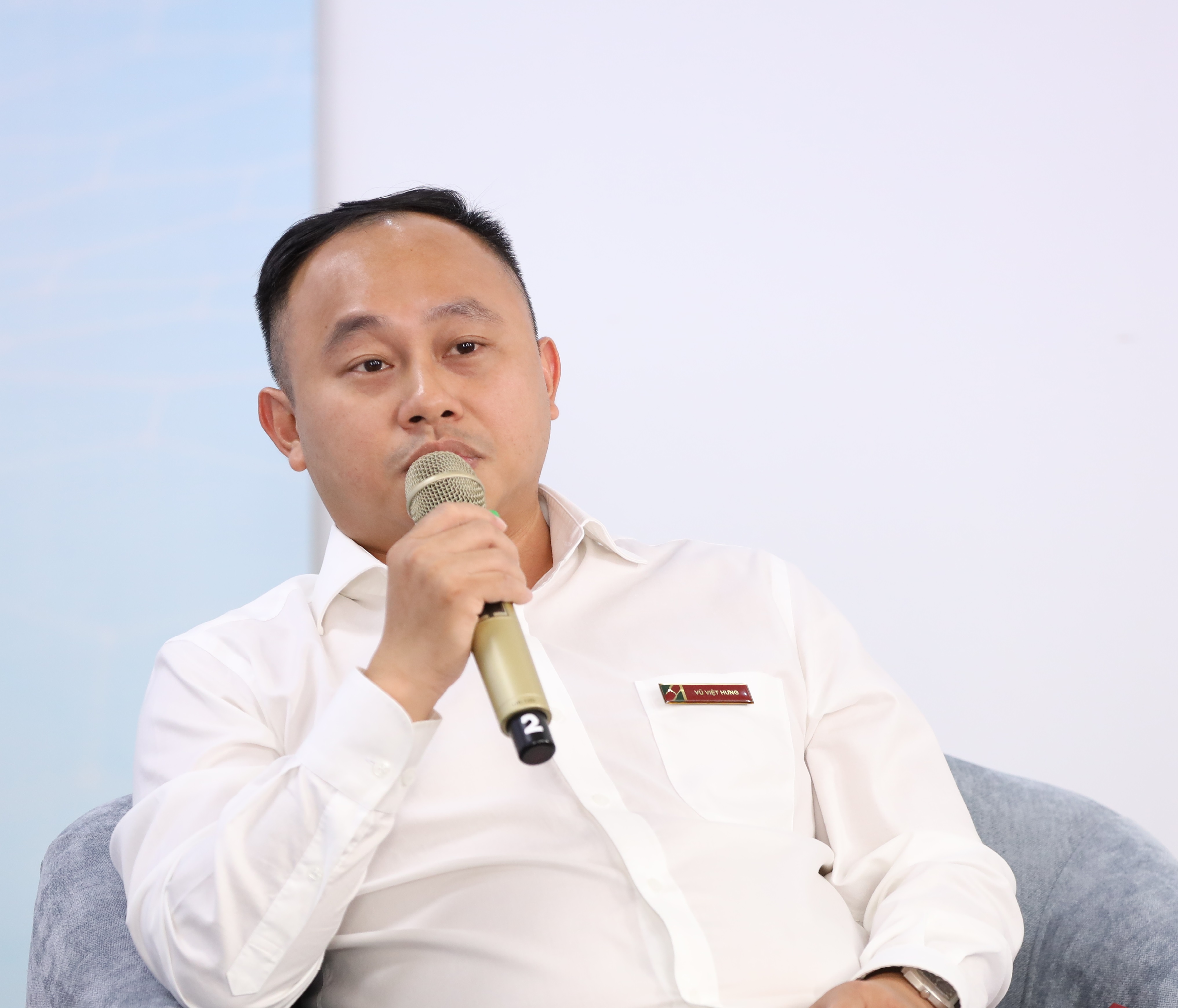 &Ocirc;ng Vũ Việt Hưng, Ph&oacute; trưởng ban Ph&aacute;p chế Agribank/Ảnh: Chu Xu&acirc;n Khoa.