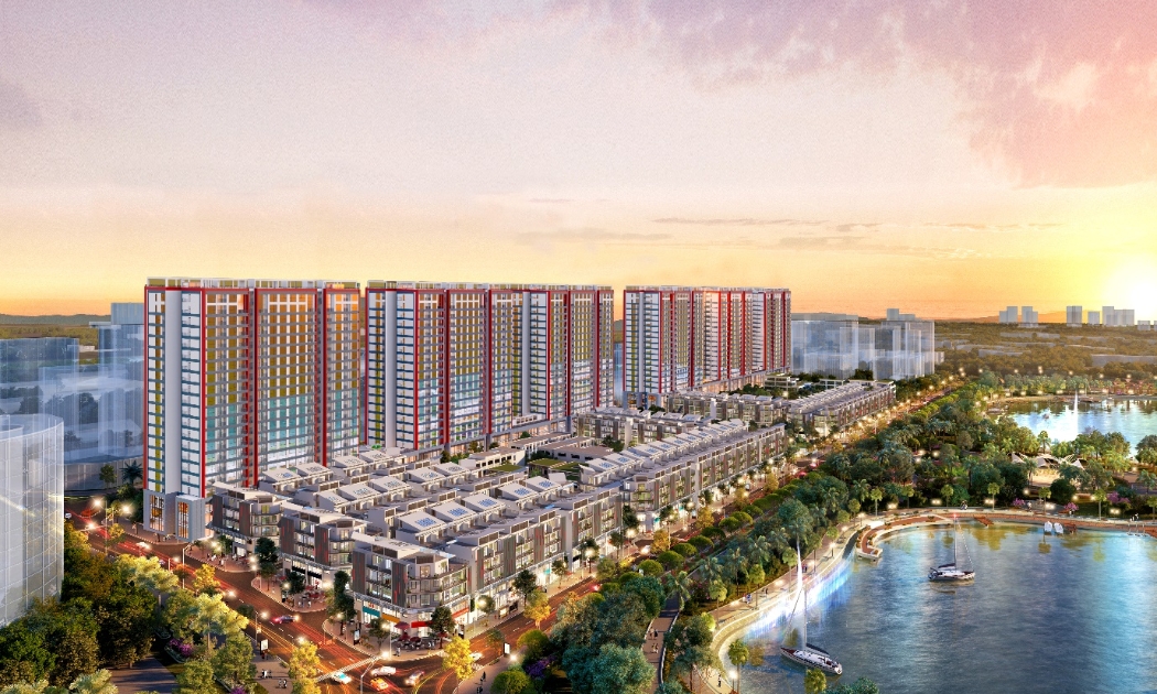 TTổ hợp chung cư Khai Sơn City tọa lạc trong khu vực có vị trí kết nối vùng hoàn hảo của bờ Đông Hà Nội (ảnh Chủ đầu tư)