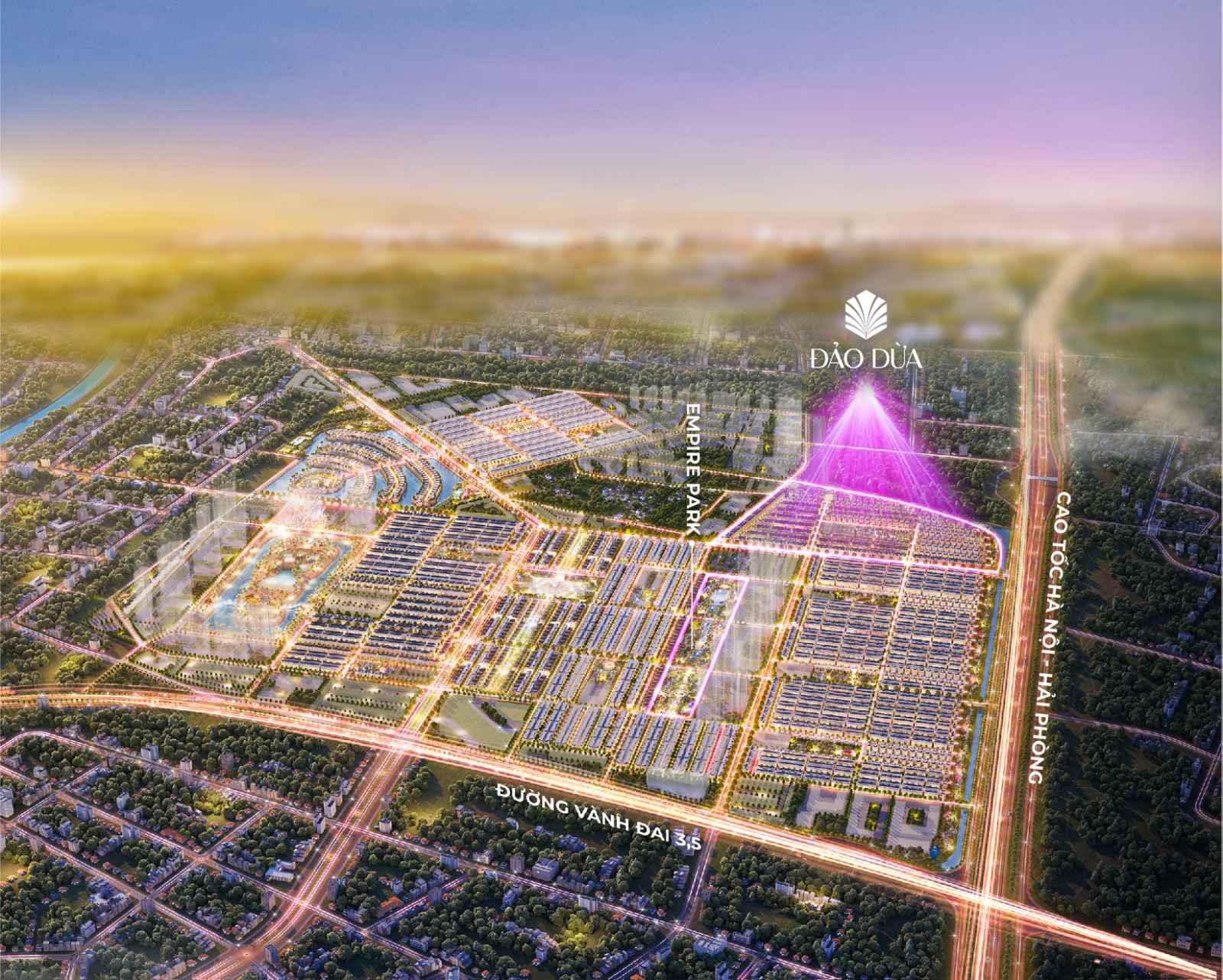Phân khu Đảo Dừa được thừa hưởng toàn bộ ưu thế “vị trí vàng” của đại đô thị Vinhomes Ocean Park 2 - The Empire với khả năng kết nối đa dạng, đa hướng.