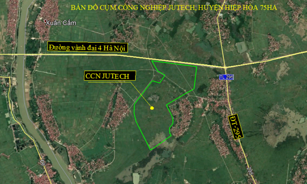 Vị trí cụm công nghiệp Jutech