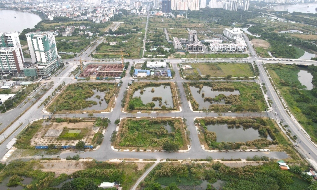 Các lô đất đấu giá tại Khu đô thị mới Thủ Thiêm, TP.HCM.