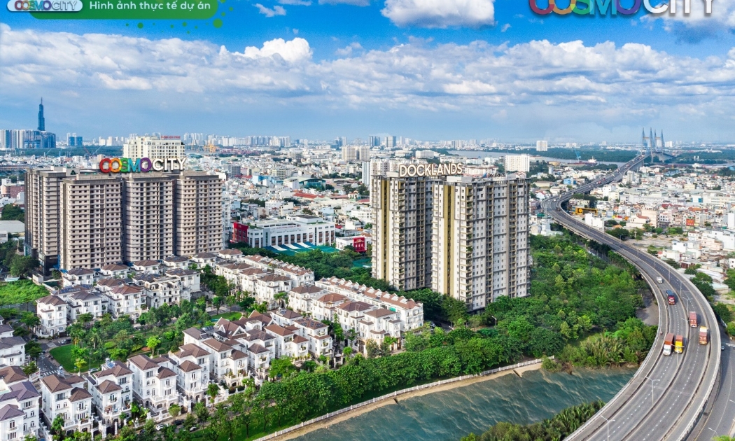 Hình ảnh thực tế dự án Cosmo City Quận 7.