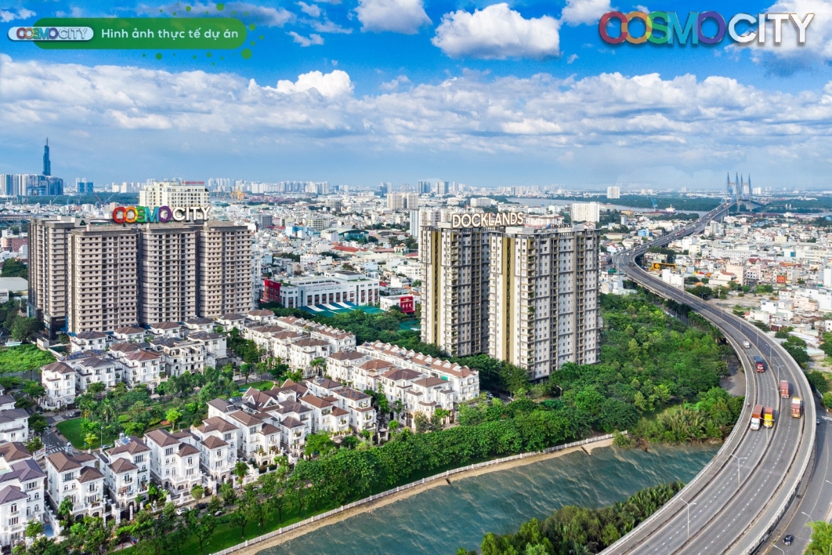 Hình ảnh thực tế dự án Cosmo City Quận 7.