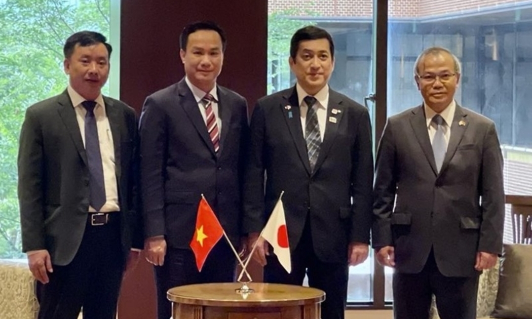 Lãnh đạo tỉnh Hải Dương và tỉnh Kagoshima (Nhật Bản) tại buổi làm việc. Ảnh - Đảng cộng sản.