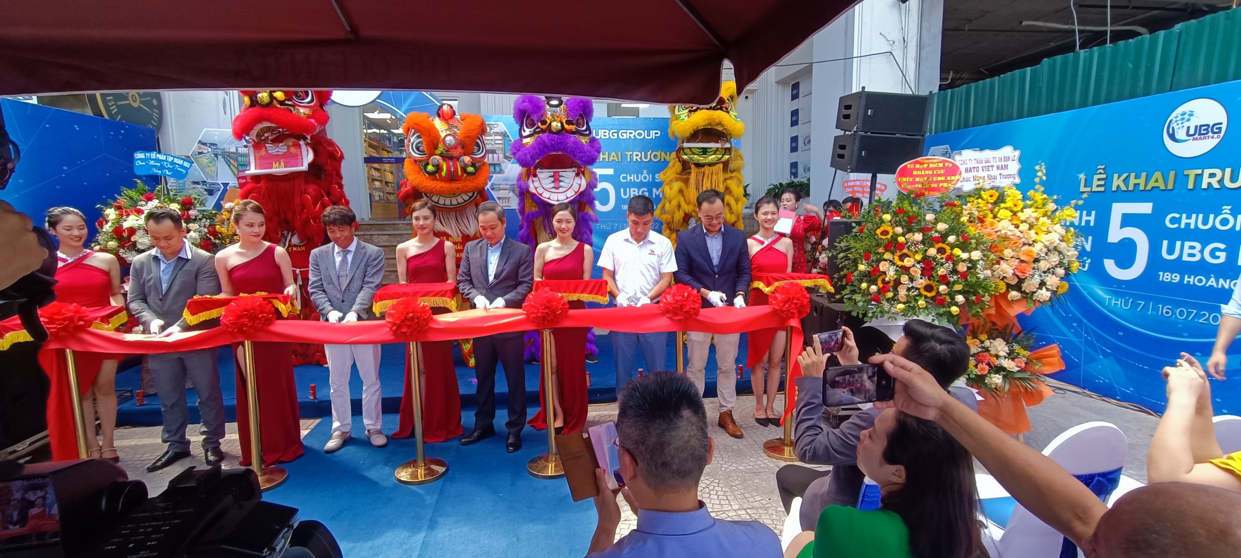 Lễ khai trương ra mắt th&agrave;nh vi&ecirc;n thứ 5 chuỗi si&ecirc;u thị UBG Mart 4.0 ng&agrave;y 16.7