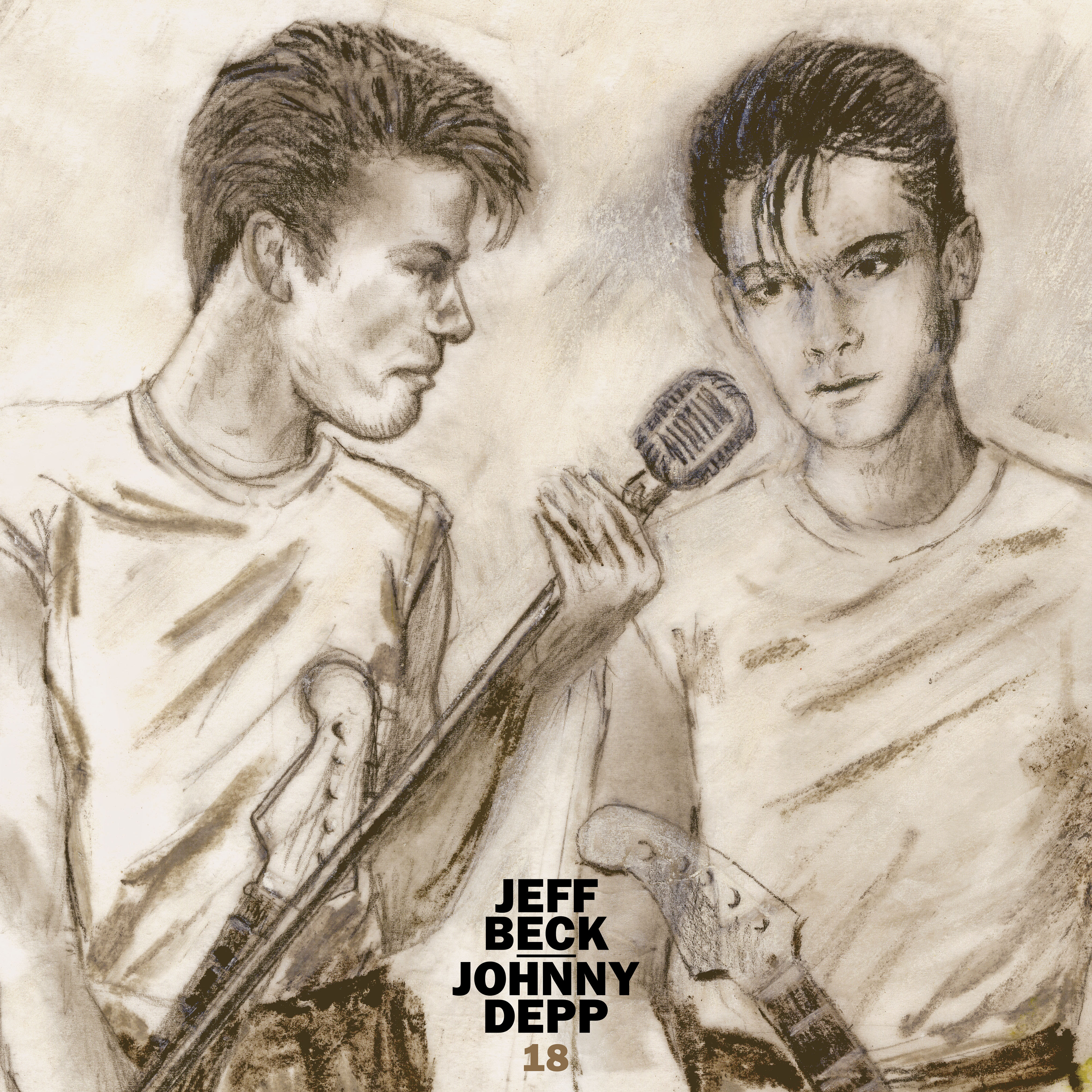 B&igrave;a album "18" của&nbsp;Johnny Depp v&agrave;&nbsp;Jeff Beck.