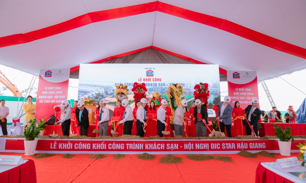 Khách sạn DIC Star Hậu Giang chính thức khởi công xây dựng ngày 16/7/2022.