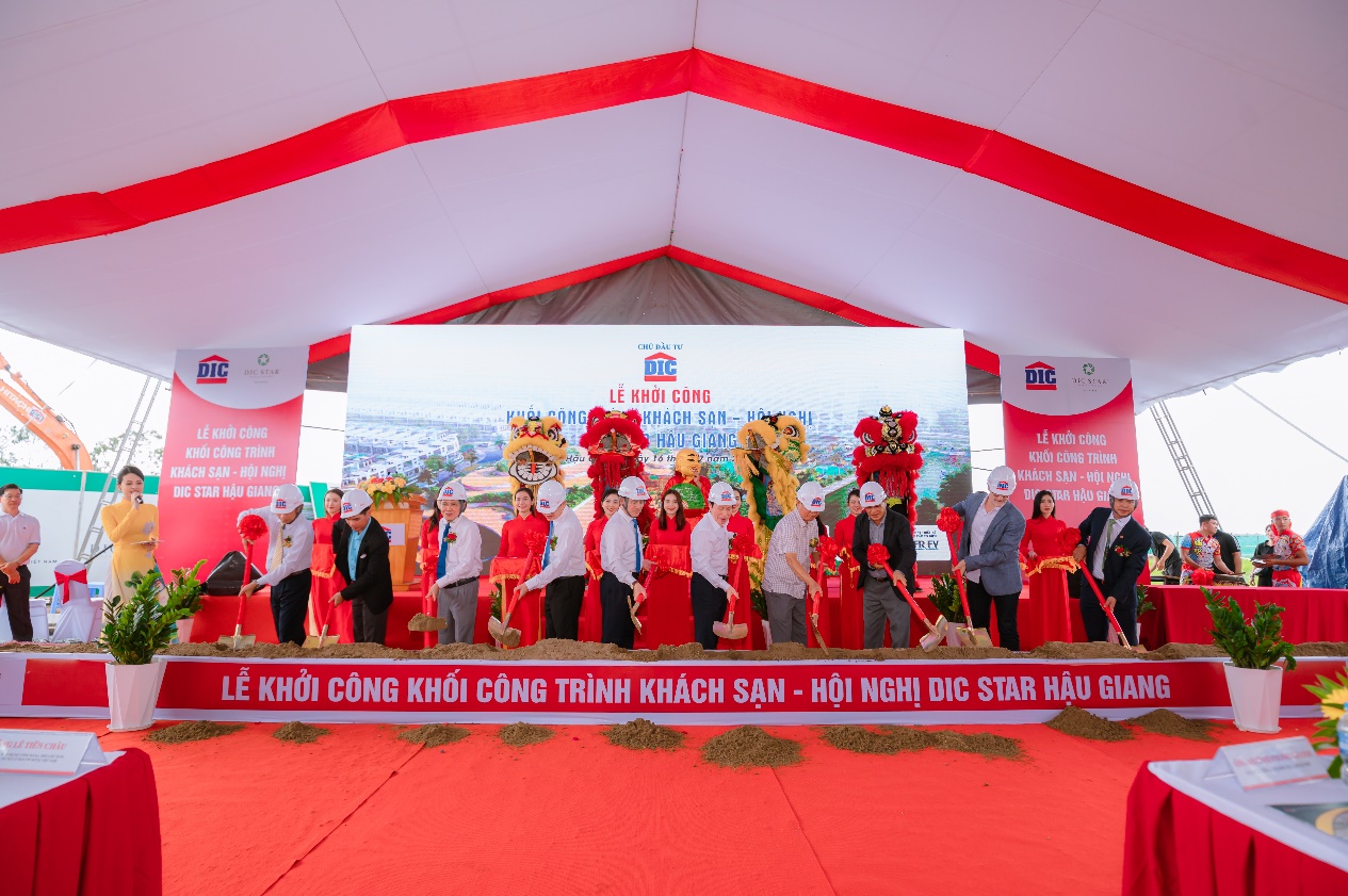 Khách sạn DIC Star Hậu Giang chính thức khởi công xây dựng ngày 16/7/2022.